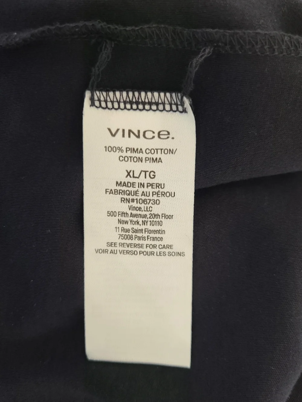 Vince Black Pima Cotton Square Neck Sleeveless Midi Dress Sz XL
